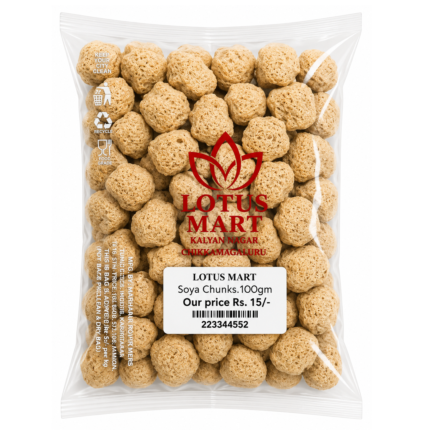 Lotus Mart Soya Chunks, 100g