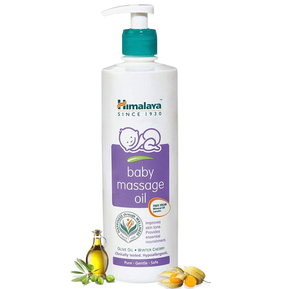 Himalaya Baby Massage Oil - Winter Cherry & Olive Oil, 500ml