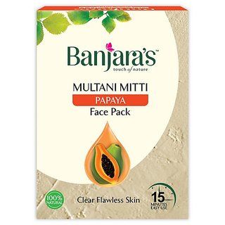 Banjaras Multani Mitti Carton - Papaya, 100g