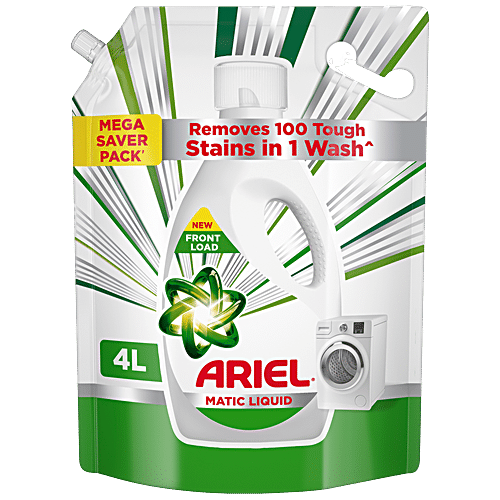Ariel Matic Liquid Detergent Refill Pouch - Front Load, 4L