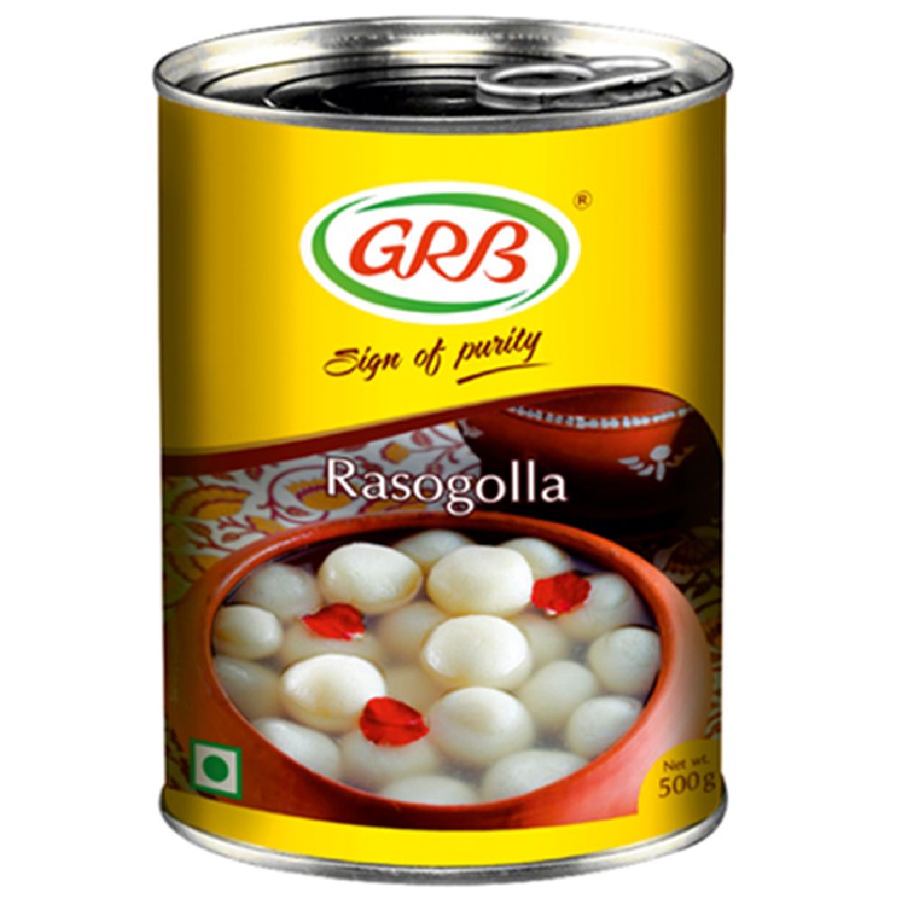 GRB Canned Rasogolla, 500g