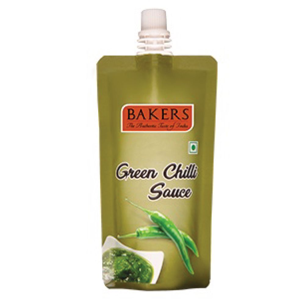 Bakers Sauce Spout Pouch - Green Chilli, 85g