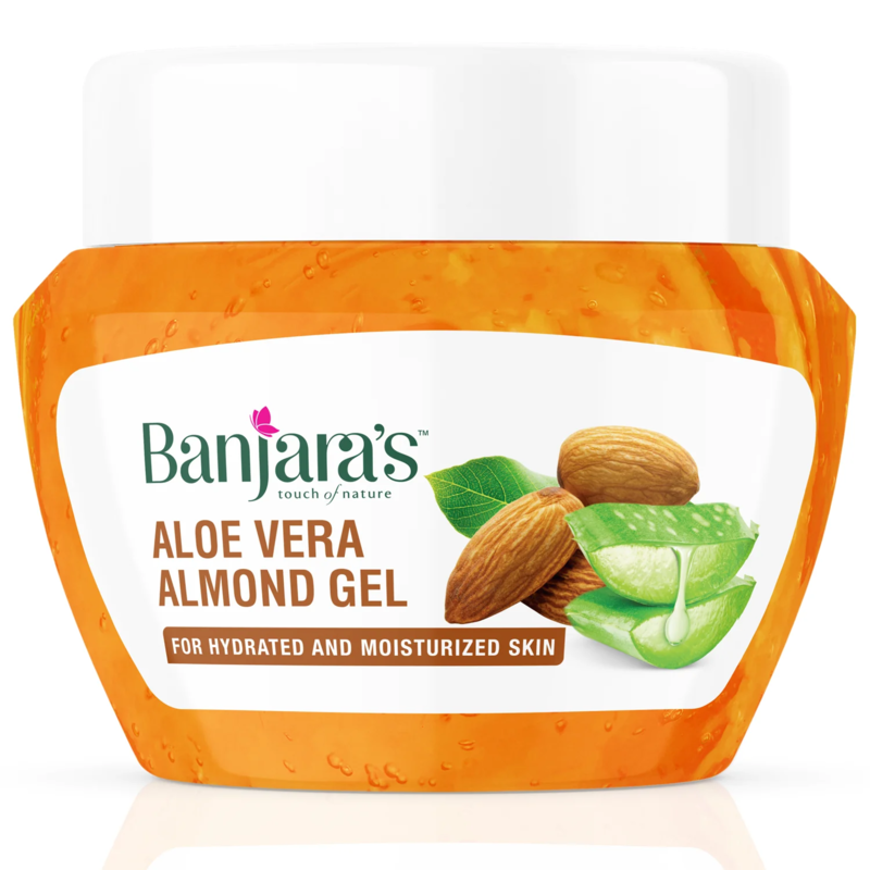 Banjara's Aloe Vera Gel - Almond, 100g