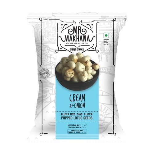Mr. Makhana Super Snack - Cream & Onion, 25g