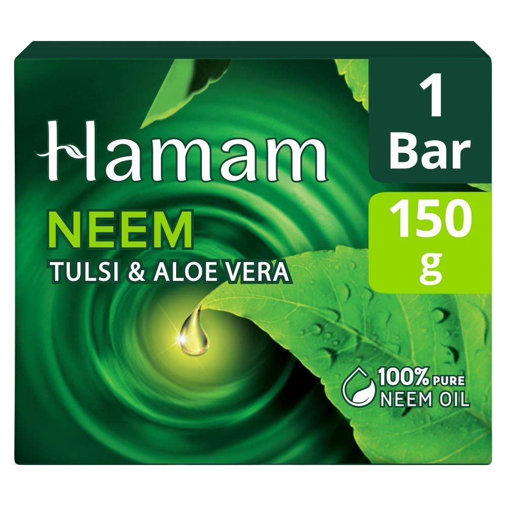 Hamam Neem Soap - Tulsi & Aloe Vera, 150g