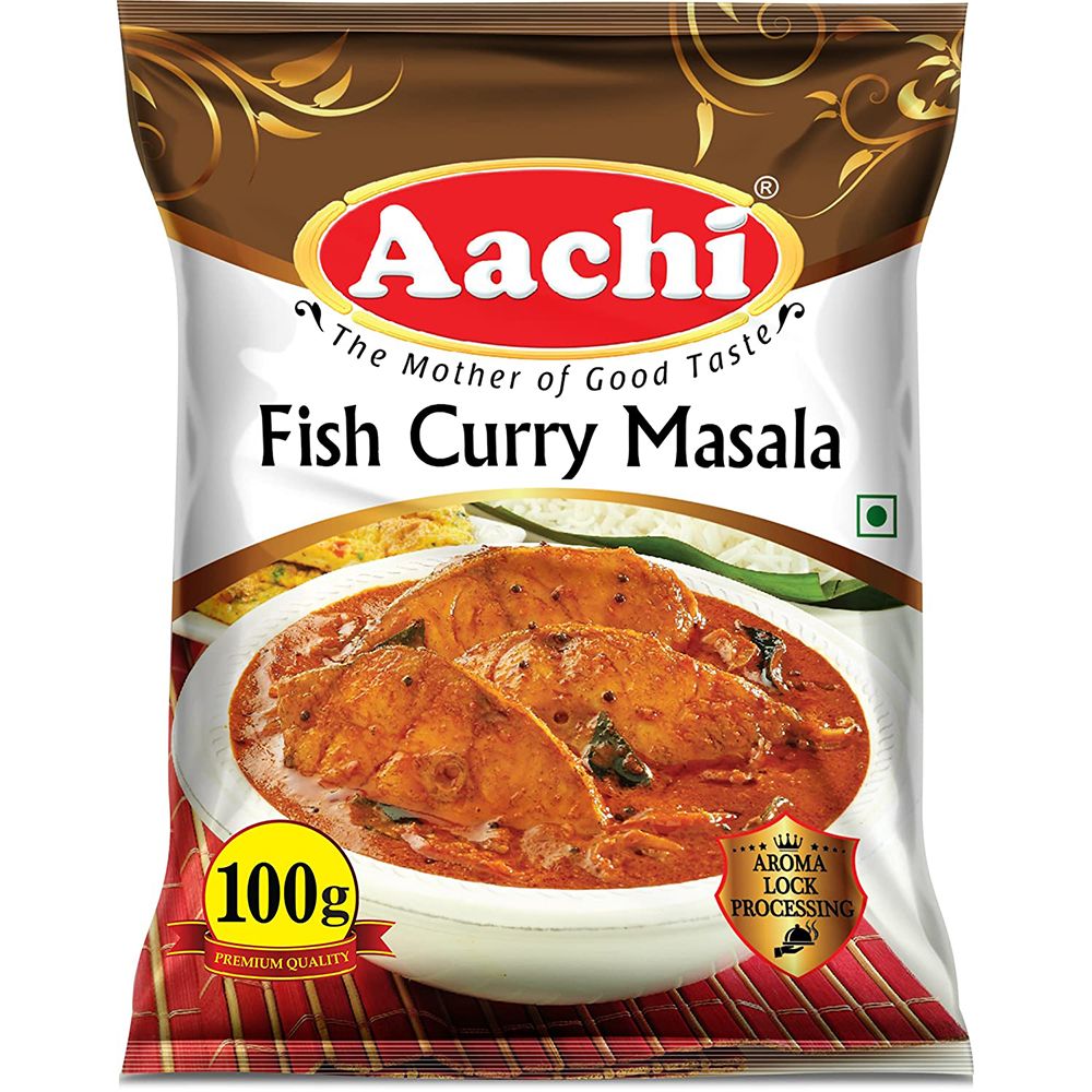 Aachi Fish Curry Masala Powder Pouch, 100g