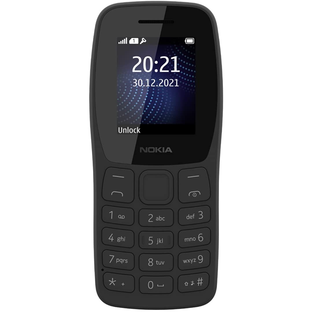 Nokia | 105 Classic | Single SIM Feature Phone (4MB, Charcoal)