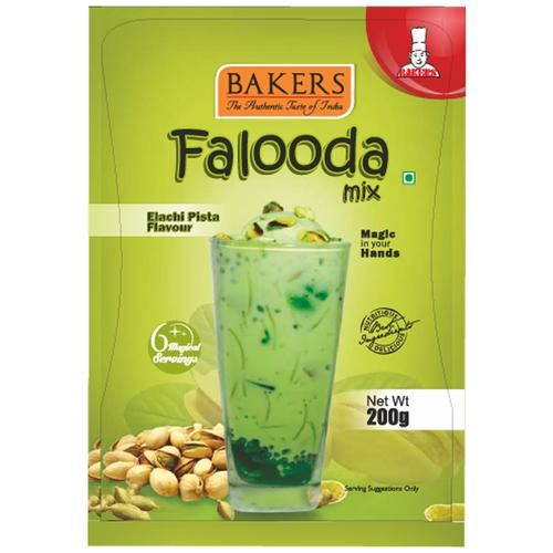 Bakers Falooda Mix Pouch - Elaichi Pista Flavour, 200g
