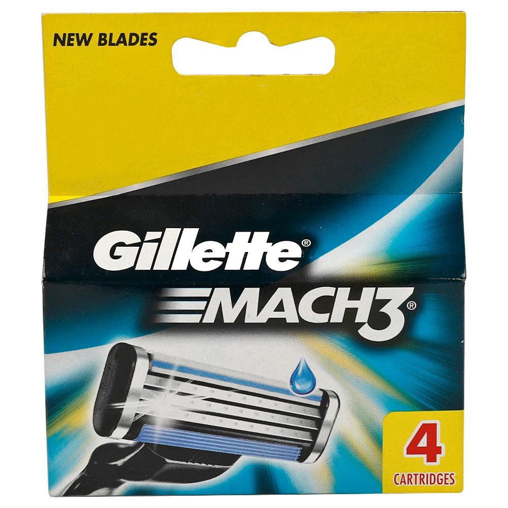 Gillette Mach 3 Cartridge, 4pc