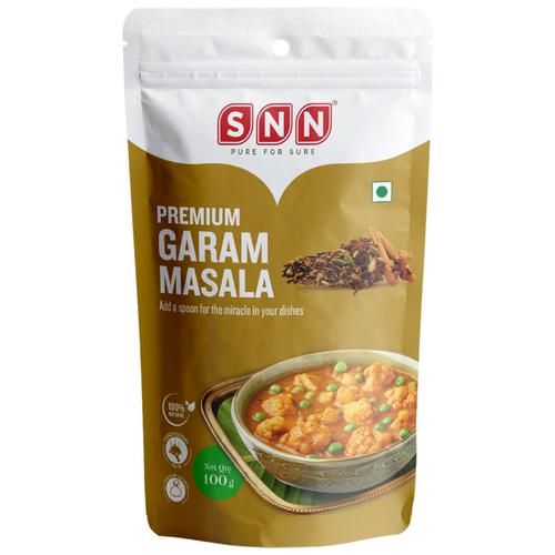 SNN Premium Garam Masala Powder Standy Pouch, 100g