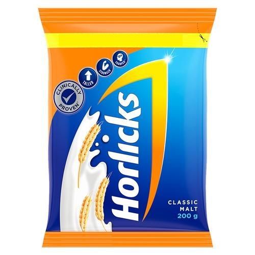 Horlicks Health & Nutrition Drink Pouch - Classic Malt, 200g