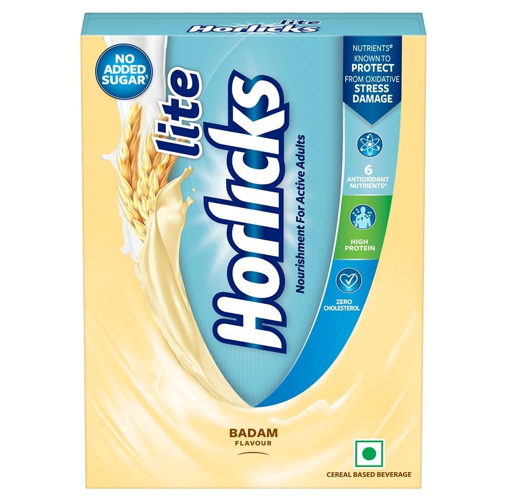 Horlicks Lite Health Drink Refill Pack - Badam, 450g
