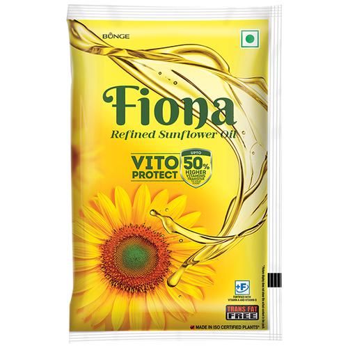Fiona Refined Sunflower Oil Pouch, 1L