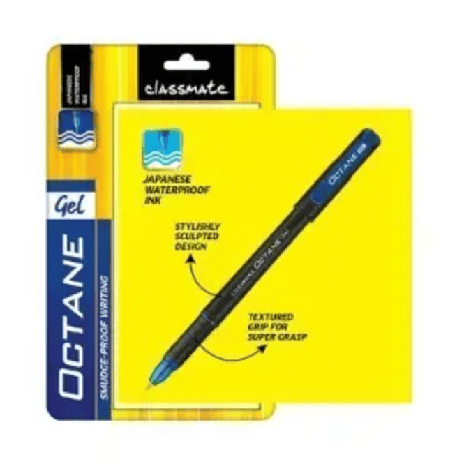 Classmate (Rs.10) Octane Gel Pen - Black / Blue