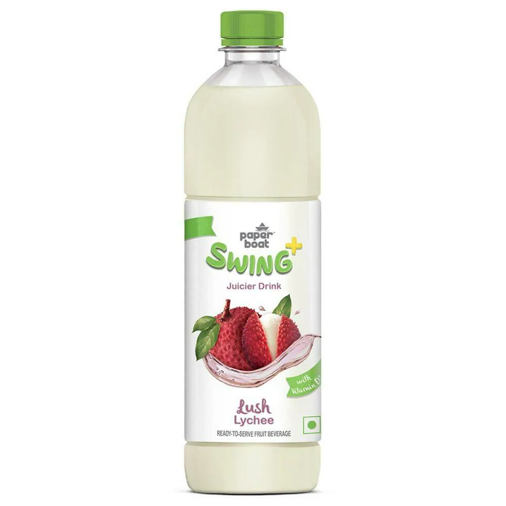 Paper Boat Swing Fruit Juice PET Bottle - Lush Lychee, 600ml