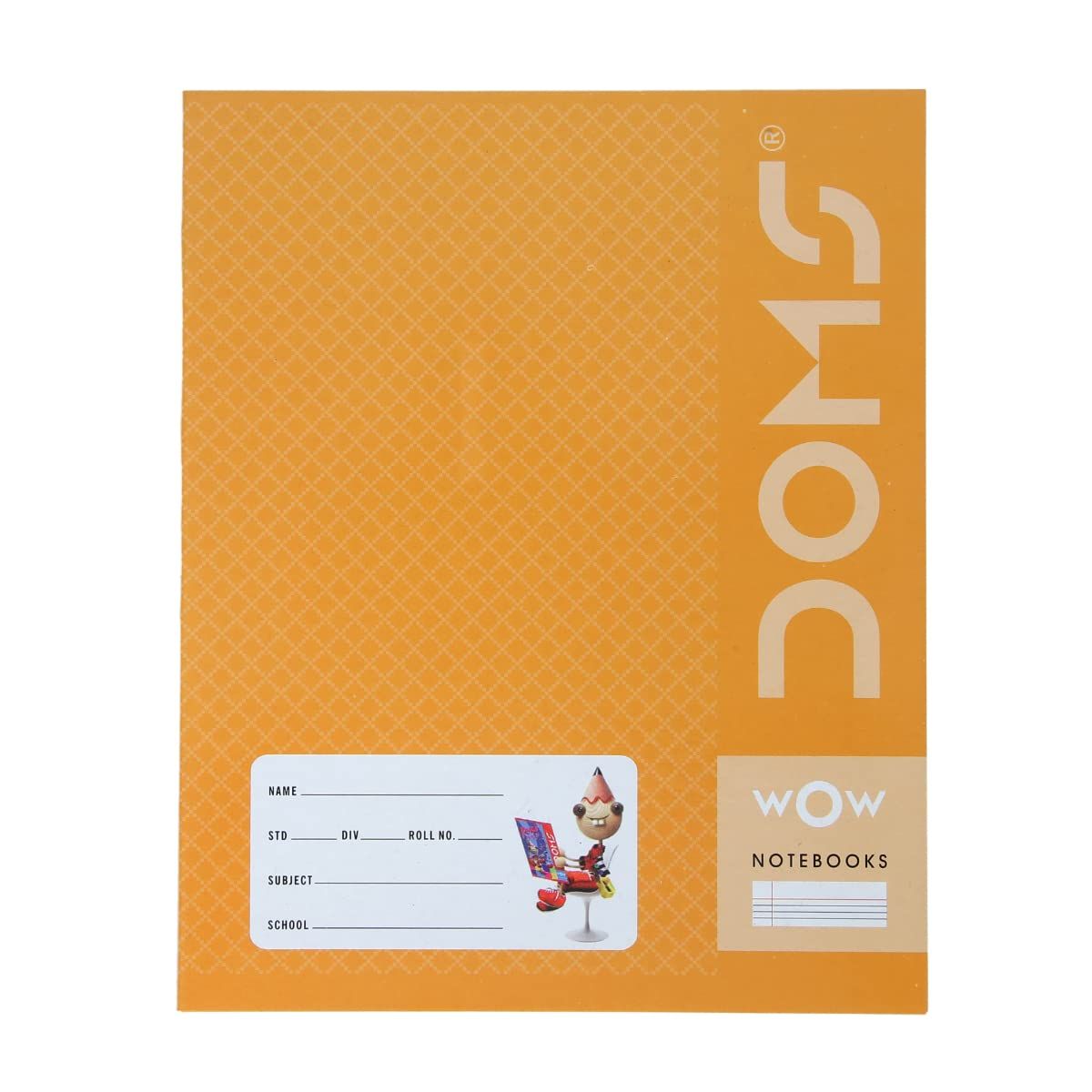 Doms Brown Series 24 x 18cm King Size Notebook - 4 Lines, 76 Pages (7815)