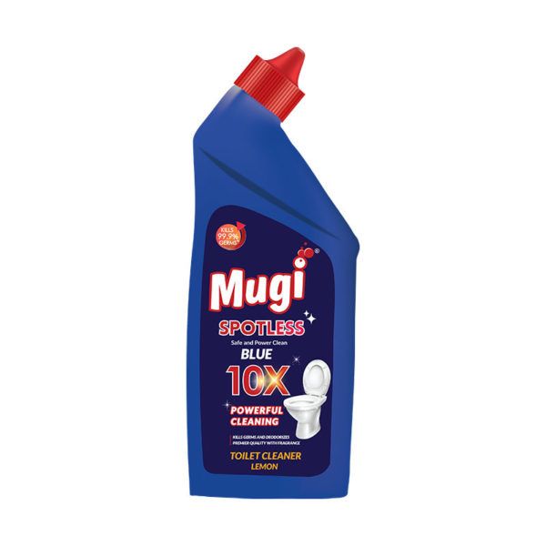 Mugi Spotless Toilet Cleaner Bottle - 10X Blue Lemon C, 500ml