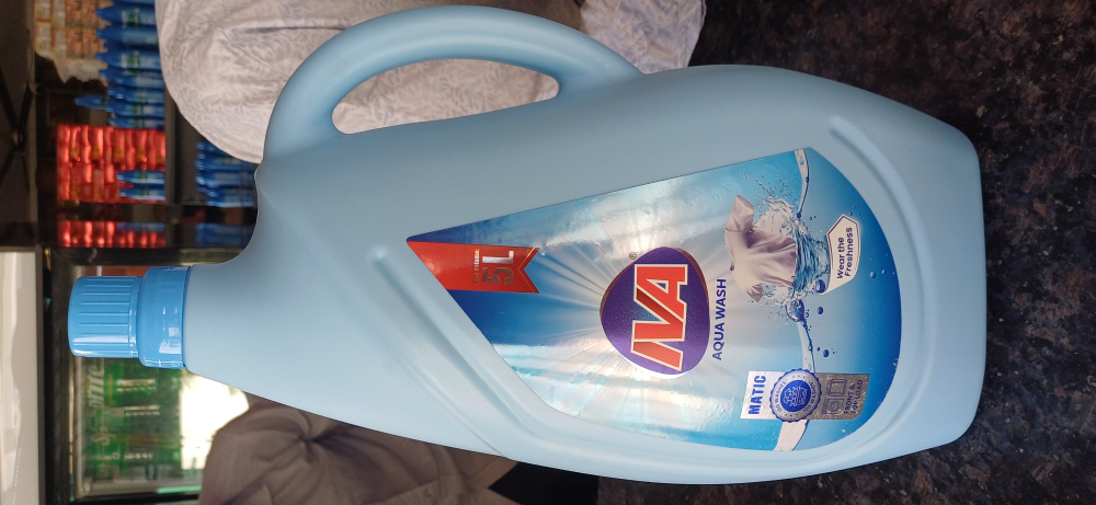 IVA Aqua Wash Matic Liquid Detergent Bottle - Front & Top Load, 5L
