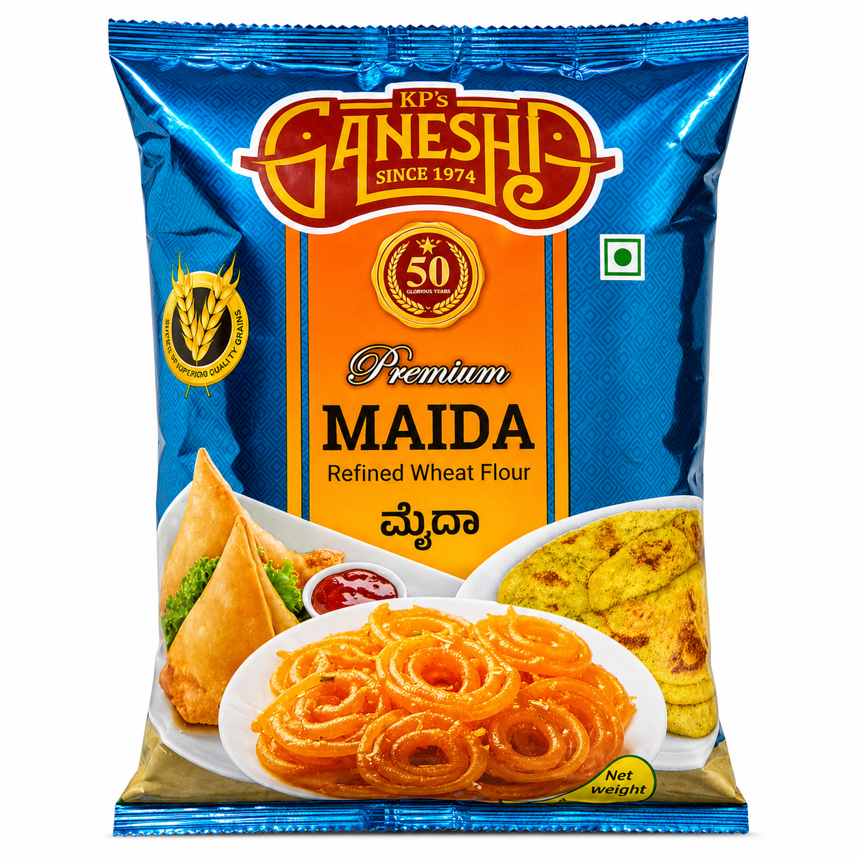 Ganesh Premium Refined Wheat Flour Maida,  500g