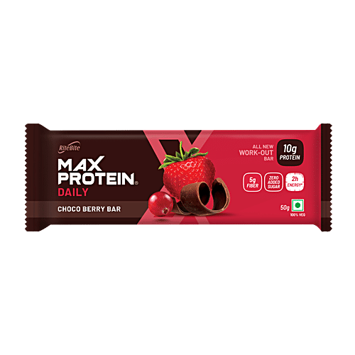 Ritebite Max Protein Daily Choco Berry Bar, 50g
