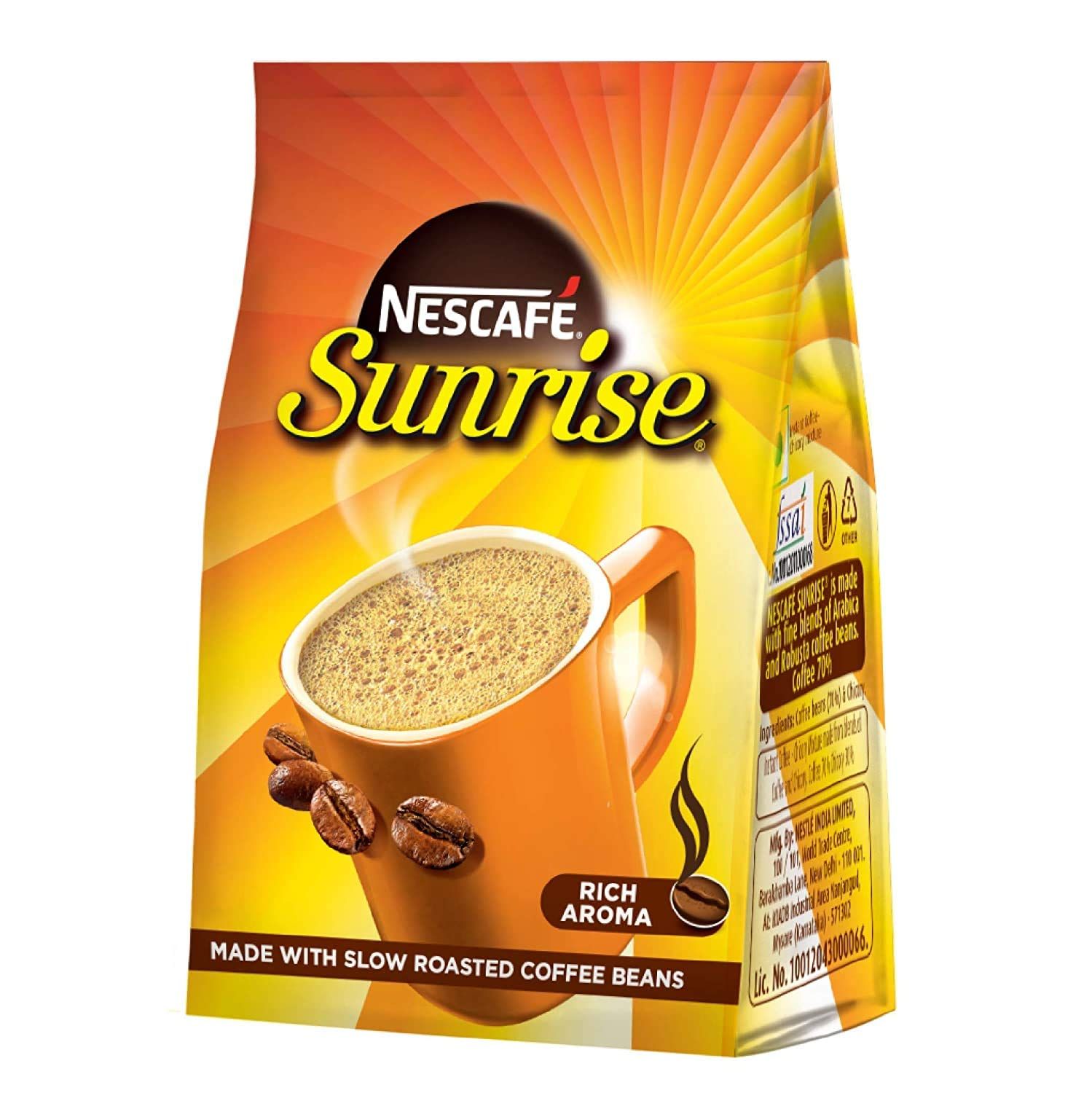 Nescafe Sunrise Rich Aroma Instant Coffee Powder Pouch, 200g