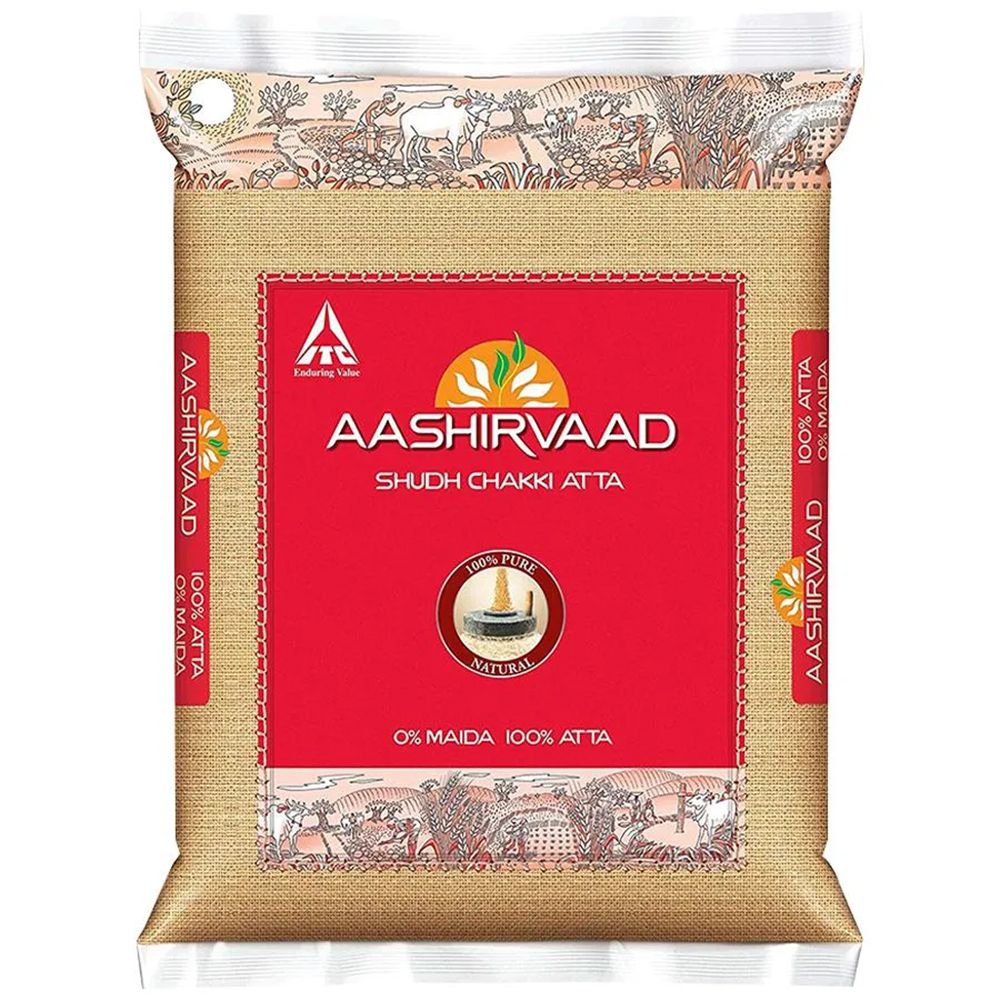 Aashirvaad Shuddh Chakki Atta Pouch, 10kg