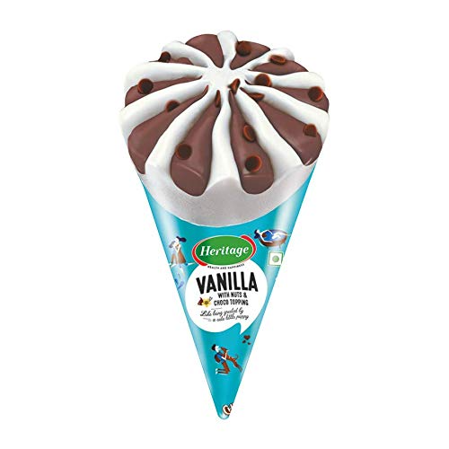 Heritage Alpenvie Cone Ice Cream - Vanilla, 110ml