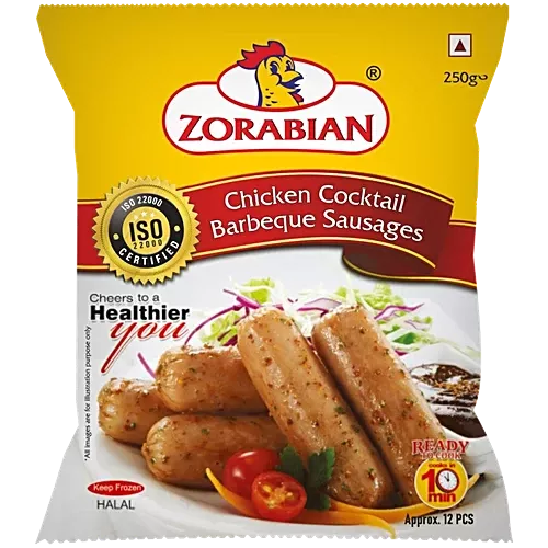 Zorabian Chicken - Cocktail Barbeque Sausages Pouch, 250g