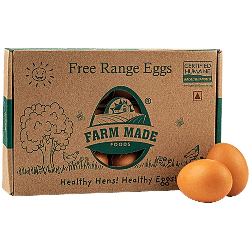 Farm Made Free Range Eggs - Brown, 12pc