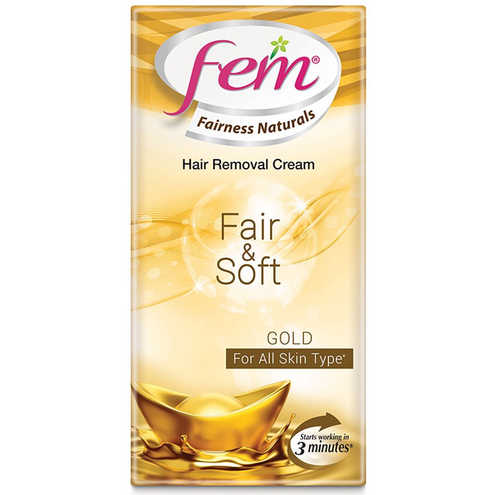 Fem Hair Removal Cream - Gold, 25g