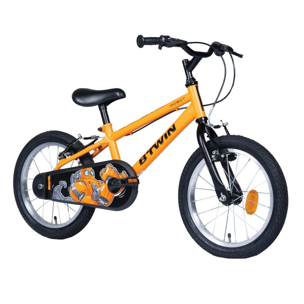 Btwin Robot 2.0 16 inch Kids Cycle For 4-6 Years - Orange