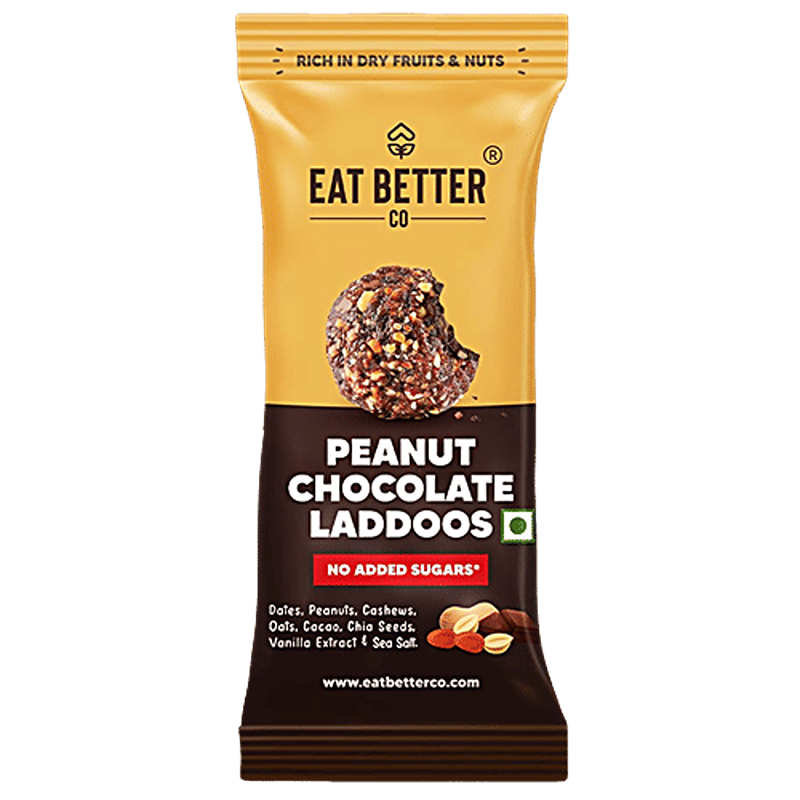 Eat Better Co Laddoos - Peanut & Chocolate, 40g