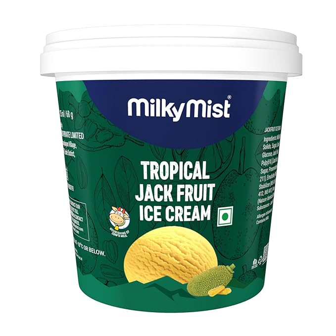 Milky Mist Tropical Jackfruit Ice Cream Tub, 125ml