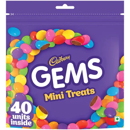 Cadbury Gems Minis Home Treats Pack, 126.4g