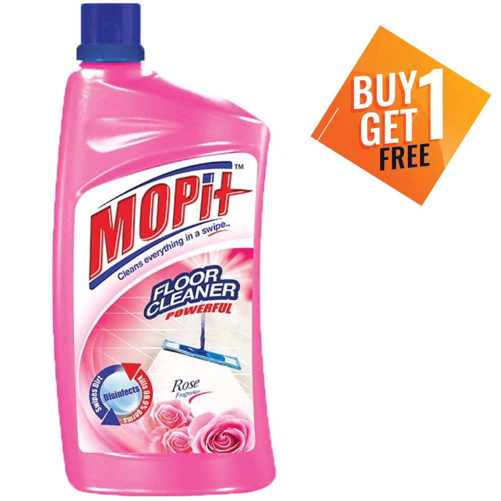 Mopit Floor Cleaner - Rose, 1L (Buy 1 Get 1 Free)
