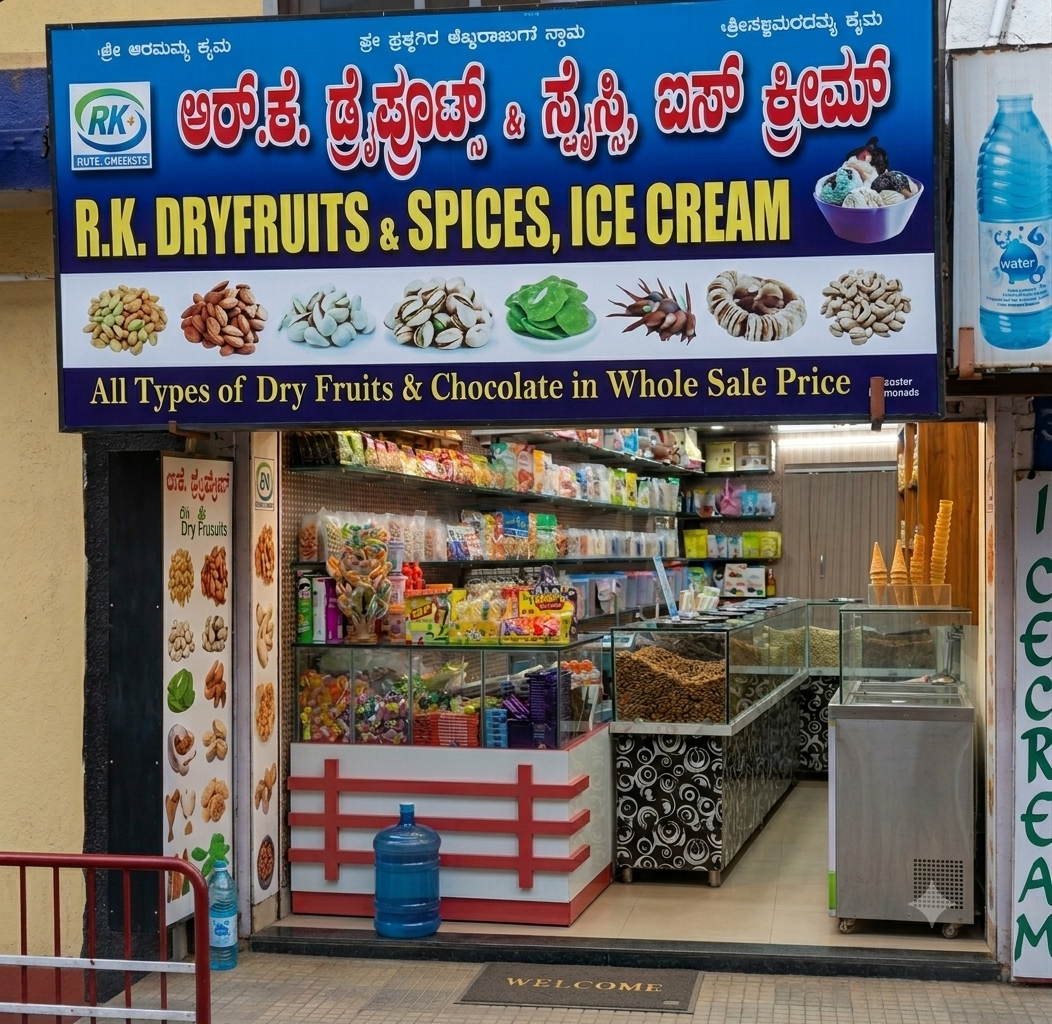 R.K. Dry Fruits and  Spices, Ice Cream