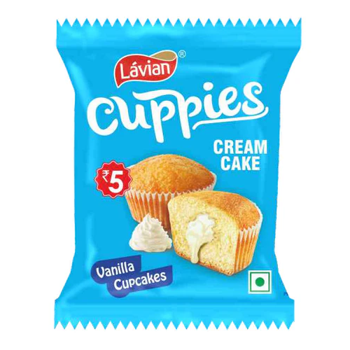 Lavian Cuppies Cream Cake - Vanilla, 15g