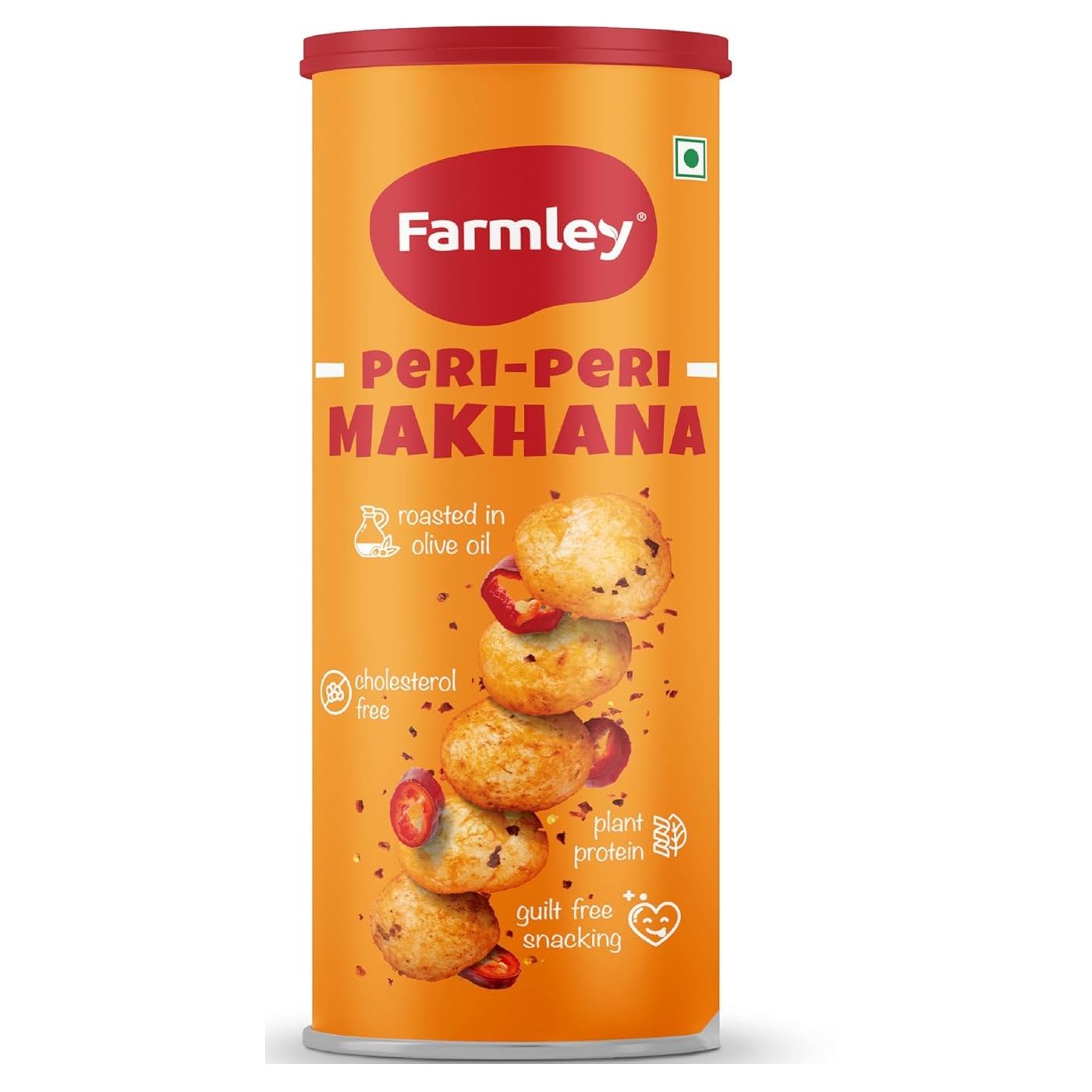 Farmley Roasted Makhana - Peri Peri, 55g