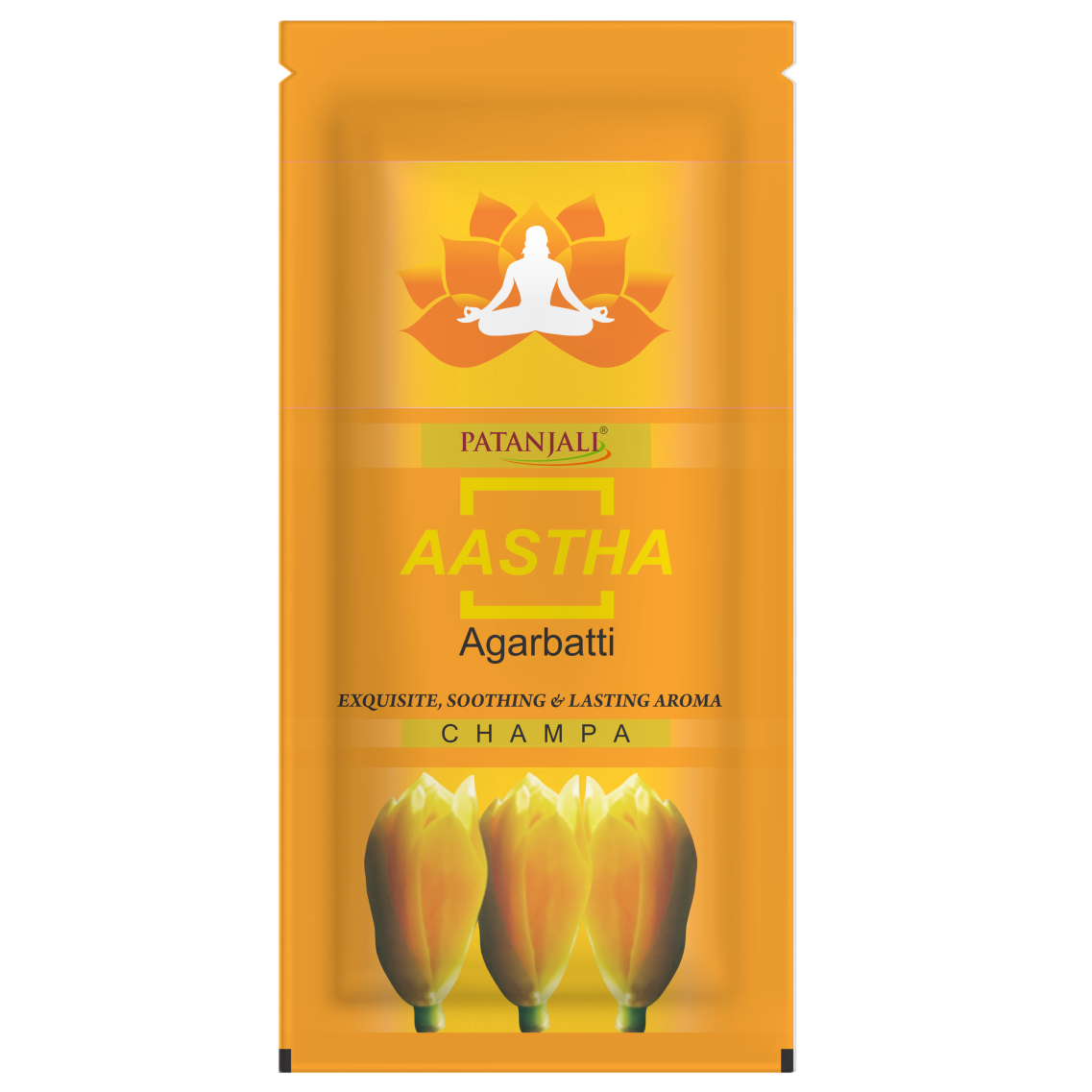 Patanjali Aastha Agarbatti - Champa, 125g