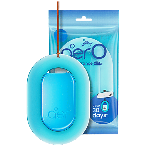 Godrej Aer O Hanging Car Air Freshener - Cool Aqua, 7.5g
