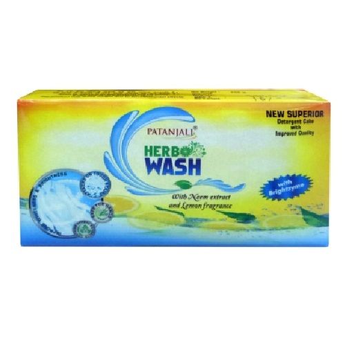 Patanjali Herbo Wash Detergent Cake - Neem & Lemon, 250g