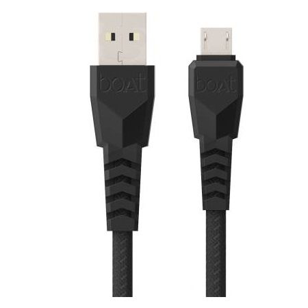 boAt 50 Micro USB Data Cable India Model - Black, 1.5m