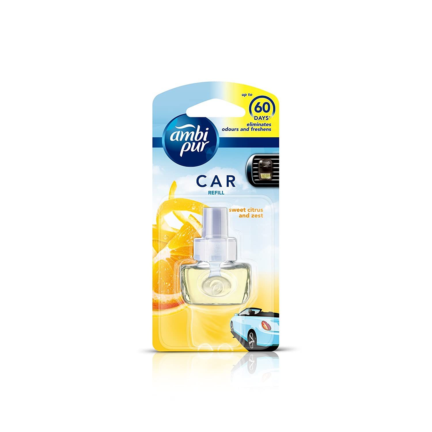 Ambipur Car Freshener Refill - Citrus, 7.5ml