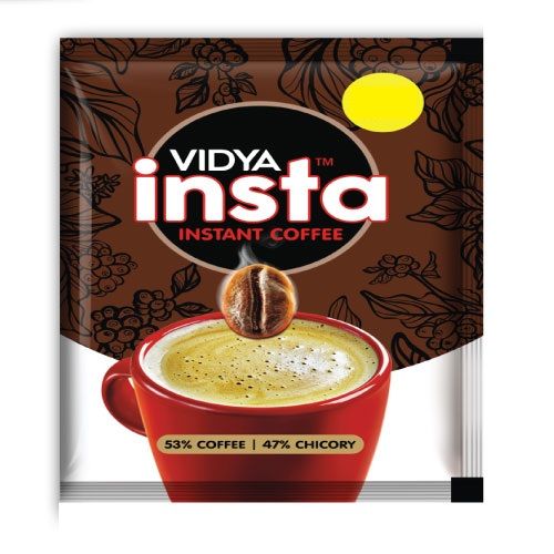 Vidya (Rs.2) Instant Coffee Powder Sachet - Insta, 2.2ml (53% Coffee 47% Chicory)