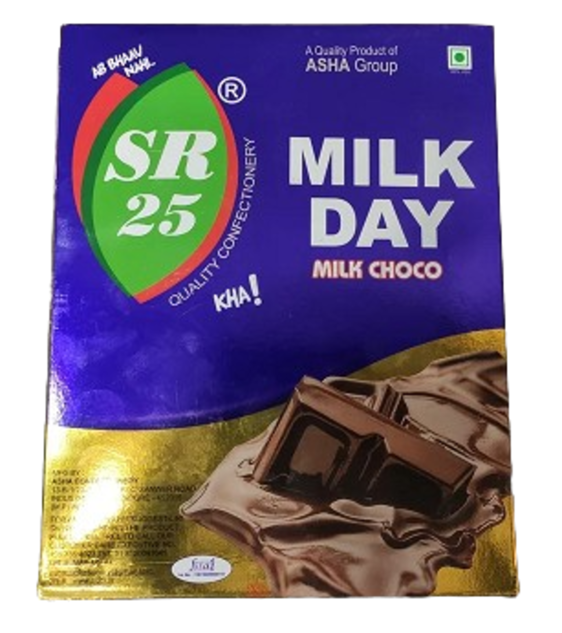 SR25 Chocolate bar - Milk Day Milk Choco, 40 pcs