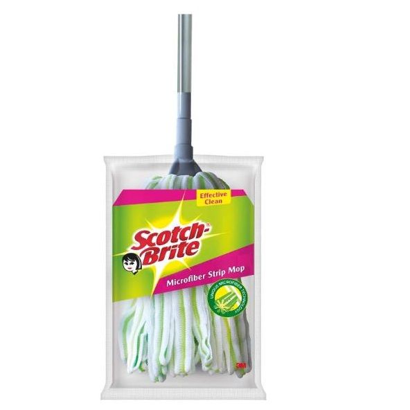 Scotch-Brite Microfiber Strip Mop With Telescopic Handle, 1pc