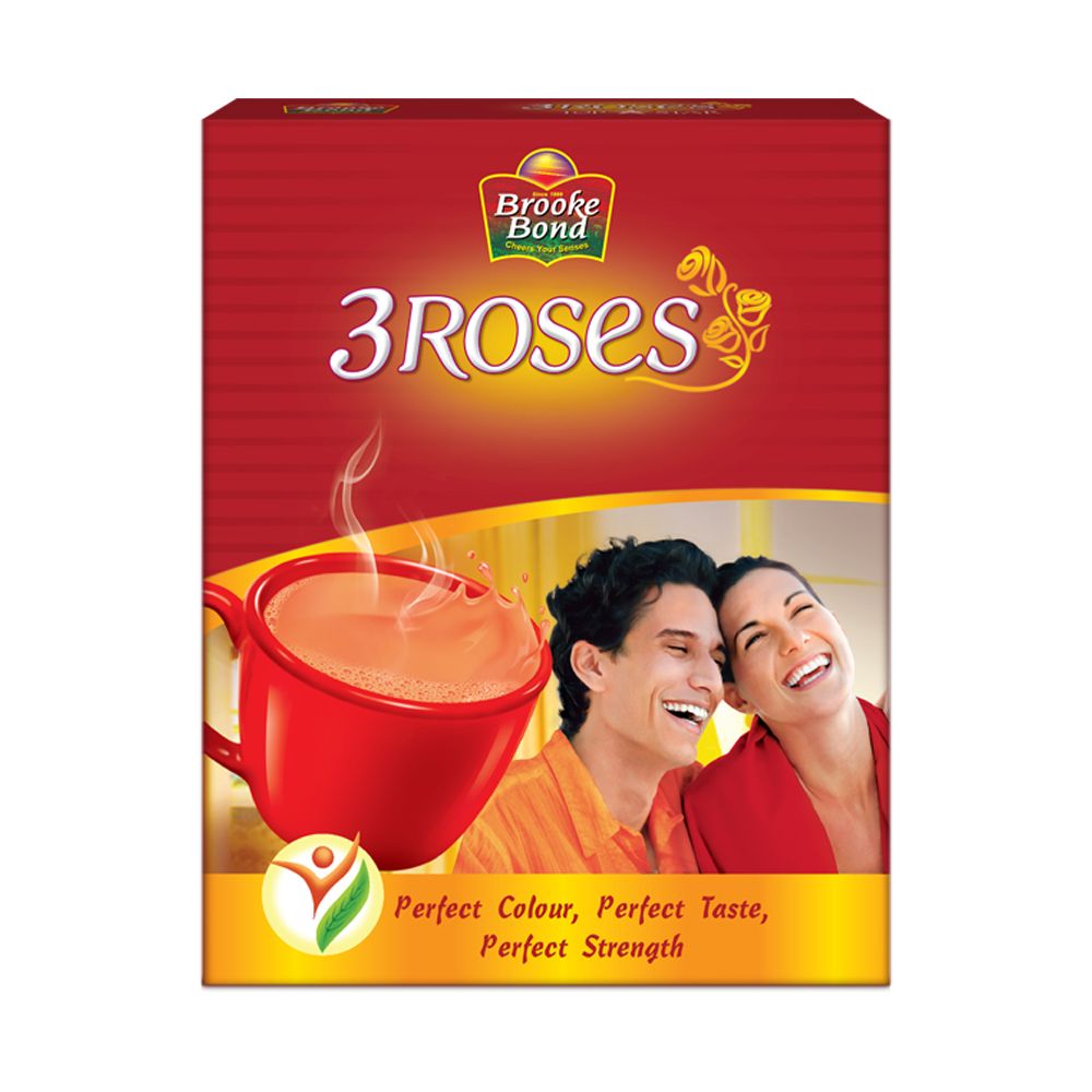Brooke Bond 3 Roses Dust Tea Carton, 100g