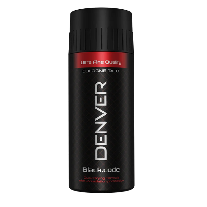 Denver Cologne Talcum Powder - Black Code, 20g