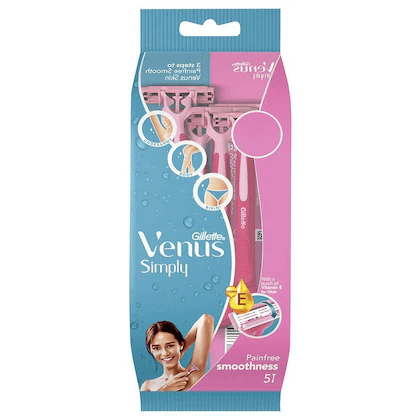 Gillette Simply Venus Manual Shaving Cartridge, 5pc