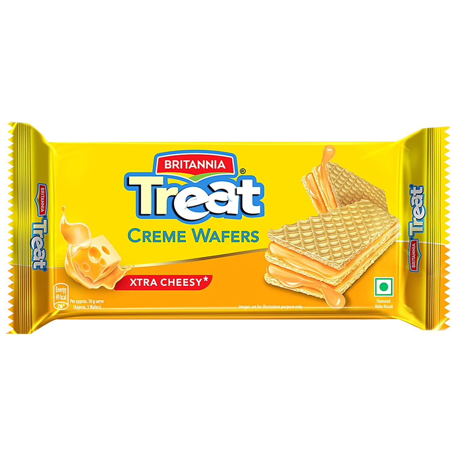 Britannia Treat Xtra Cheesy Wafer Biscuit - Cheese, 12g